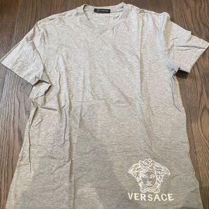 Versace t shirt with embroidered logo